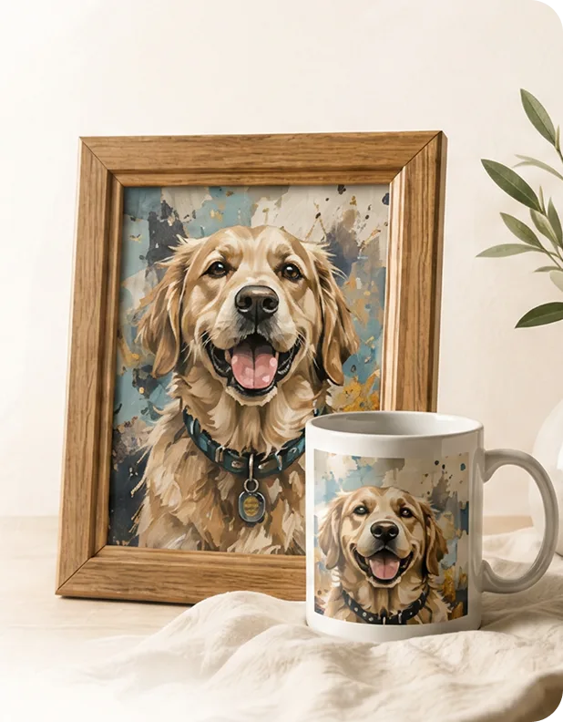 Hand-Painted Pet Portraits and Mugs Mauritius - Tail of Chaos