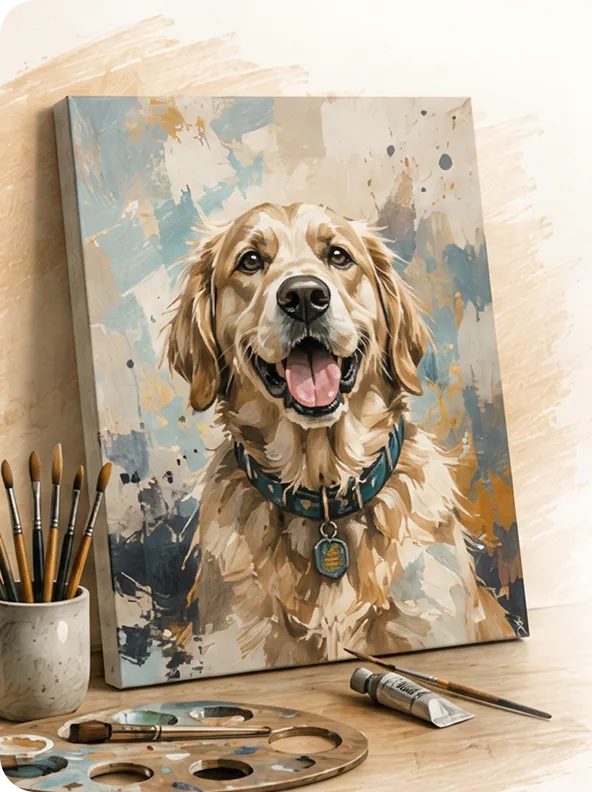 Hand-Painted Pet Portraits Mauritius - Tail of Chaos