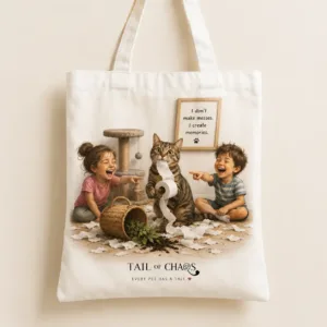Printed Canvas Tote Bag Mauritius - Tail of Chaos - Artists Mauritius